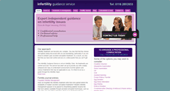 Desktop Screenshot of infertility-guidance.co.uk