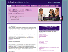 Tablet Screenshot of infertility-guidance.co.uk